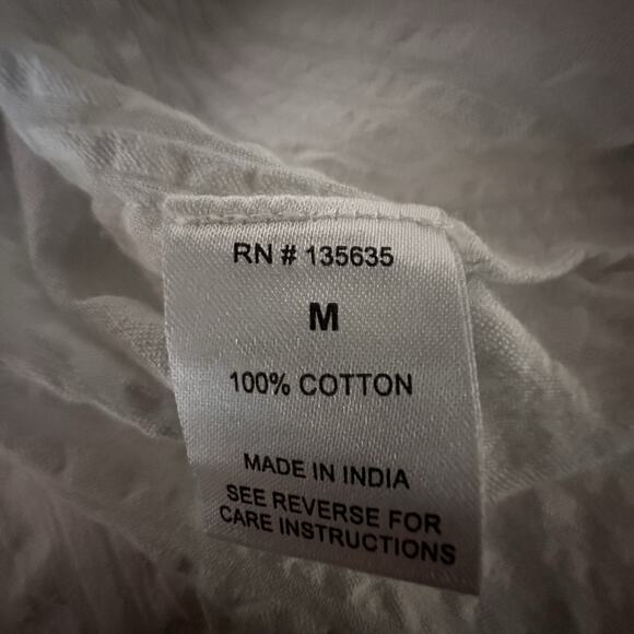 Love Sam Blouse Women M lace, pleats, puffed detailed sleeves Boho Peasant - Picture 15 of 16